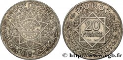 MARUECOS - PROTECTORADO FRANCÉS 20 Francs AH 1352 1933 Paris