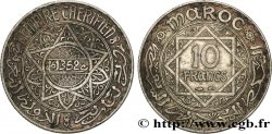 MAROCCO - PROTETTORATO FRANCESE 10 Francs an 1352 1933 Paris