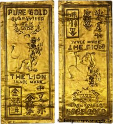 INDOCHINE FRANÇAISE Plaque en or uniface “The Lion Trade Mark” n.d.