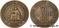 FRANZÖSISCHE-INDOCHINA 1 Centième 1892 Paris