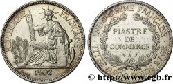 FRANZÖSISCHE-INDOCHINA 1 Piastre de Commerce 1902 Paris