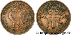 AFRICA ECUATORIAL FRANCESA - Fuerzas Francesas Libras 1 Franc 1943 Prétoria