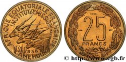 AFRICA ECUATORIAL FRANCESA - CAMERUN 25 Francs ESSAI 1958 Paris