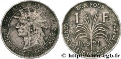 GUADALUPE Bon pour 1 Franc 1921