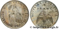 NOUVELLE CALÉDONIE Essai de 1 Franc avec listel en relief 1948 Paris