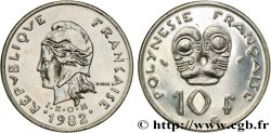 POLINESIA FRANCESA 10 Francs I.E.O.M Marianne 1982 Paris