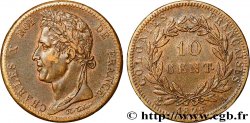 COLONIAS FRANCESAS - Charles X, para Guayana y Senegal 10 Centimes Charles X 1825 Paris - A