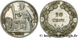 INDOCHINA 20 Centièmes 1921 Paris