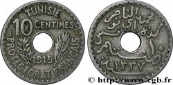 TUNESIEN - Französische Protektorate  10 Centimes AH 1337 1919 Paris