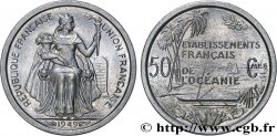 FRANZÖSISCHE POLYNESIA - Franzözische Ozeanien 50 Centimes Établissements Français de l’Océanie 1949 Paris