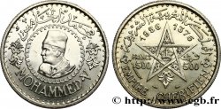 MARUECOS - PROTECTORADO FRANCÉS 500 Francs Mohammed V an AH1376 1956 Paris