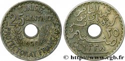 TUNISIE - PROTECTORAT FRANÇAIS 25 Centimes AH1338 1920 Paris