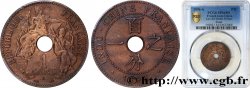 FRENCH INDOCHINA 1 Centième Essai Piefort sur flan mat 1896 Paris