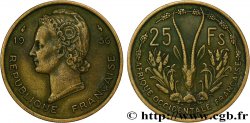 AFRIQUE OCCIDENTALE FRANÇAISE 25 Francs 1956 Paris