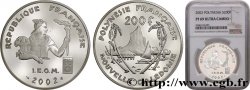 POLYNÉSIE FRANÇAISE ET NOUVELLE CALÉDONIE 200 Francs Proof I.E.O.M. 2002 Paris