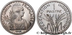 INDOCHINE FRANÇAISE 1 Piastre ESSAI Fédération Indochinoise 1946 Paris SUP
