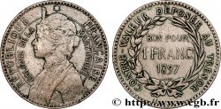 ÎLE DE LA MARTINIQUE 1 Franc 1897 sans atelier