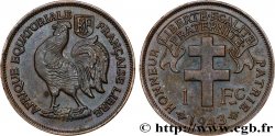 FRENCH EQUATORIAL AFRICA - FREE FRENCH FORCES 1 Franc 1943 Prétoria