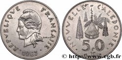 NUEVA CALEDONIA 50 Francs, frappe courante 1967 Paris