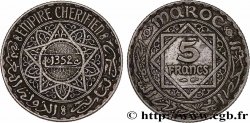 MOROCCO - FRENCH PROTECTORATE 5 Francs AH1352 1933 Paris