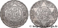 MARUECOS - PROTECTORADO FRANCÉS 5 Dirhams (1/2 Rial) Moulay Youssef I an 1336 1917 Paris MBC+