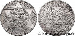 MARUECOS 5 Dirhams (1/2 Rial) Abdul Aziz I an 1321 1903 Londres