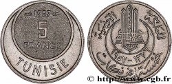 TUNISIE - PROTECTORAT FRANÇAIS 5 Francs 1957 Monnaie de Paris