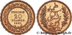 ORO, PALLADIO E PLATINO: INVESTIMENTI 20 Francs or Bey Ali AH 1319 1901 Paris