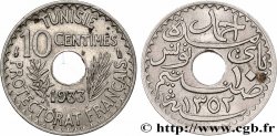 TUNISIE - PROTECTORAT FRANÇAIS 10 Centimes AH 1352 1933 Paris