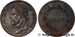COLONIES FRANÇAISES - Charles X, pour la Martinique et la Guadeloupe 5 Centimes 1827 La Rochelle - A