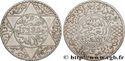 MOROCCO 5 Dirhams (1/2 Rial) Abdul Aziz I an 1320 1902 Berlin