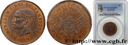 SECOND EMPIRE - CAMBODGE Essai de 5 centimes 1860 Bruxelles (?) 