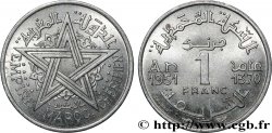 MAROKKO - FRANZÖZISISCH PROTEKTORAT 1 Franc AH 1370 1951