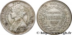 ÎLE DE LA MARTINIQUE Piéfort de 1 Franc 1897 sans atelier