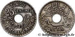 TUNISIE - PROTECTORAT FRANÇAIS 25 Centimes AH1338 1920 Paris