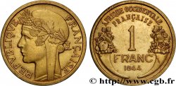 FRENCH WEST AFRICA 1 Franc Morlon 1944 Londres