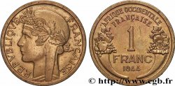 FRENCH WEST AFRICA 1 Franc Morlon 1944 Londres