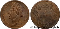 COLONIES FRANÇAISES - Charles X, pour la Martinique et la Guadeloupe 5 Centimes Charles X 1827 La Rochelle - A