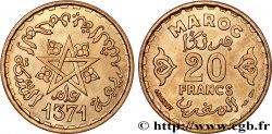 MAROCCO - PROTETTORATO FRANCESE 20 Francs AH 1371 1952 Paris