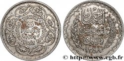 TUNEZ - Protectorado Frances 5 Francs AH 1358 1939 Paris