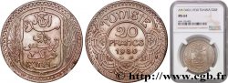 TUNISIE - PROTECTORAT FRANÇAIS 20 Francs au nom du  Bey Ahmed an 1349 1930 Paris