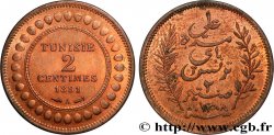 TUNEZ - Protectorado Frances 2 Centimes AH1308 1891 