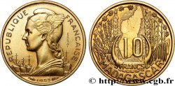 MADAGASCAR - UNIóN FRANCESA 10 Francs ESSAI 1953 Paris