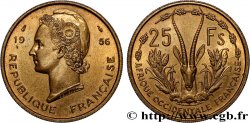 FRANZÖSISCHE WESTAFRIKA 25 Francs 1956 Paris