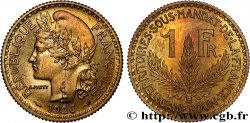 CAMEROUN - TERRITOIRES SOUS MANDAT FRANÇAIS 1 Franc léger - Essai de frappe de 1 franc Morlon - 4 grammes 1926 Paris SUP