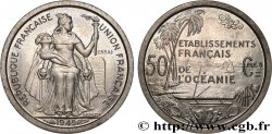 FRANZÖSISCHE POLYNESIA - Franzözische Ozeanien Essai de 50 Centimes établissements français de l’Océanie 1949 Paris