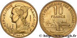 CÔTE FRANÇAISE DES SOMALIS Essai de 10 Francs 1965 Paris