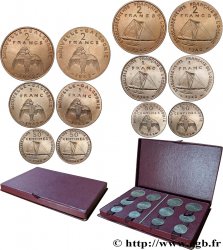 NEW CALEDONIA Boite d’essai de présentation 12 monnaies 1948 Paris MS