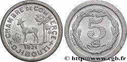 DJIBOUTI 5 Centimes Chambre de Commerce de Djibouti 1921 Paris AU