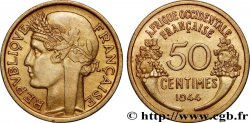 FRENCH WEST AFRICA 50 Centimes Morlon 1944 Londres